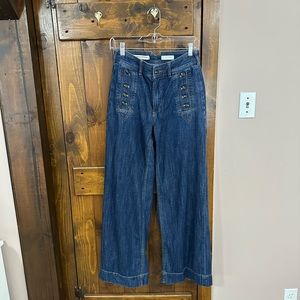 Pilcro and the Letterpress by Anthropologie Wide Leg high-waisted Jeans